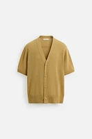 CARDIGAN MANCHES COURTES