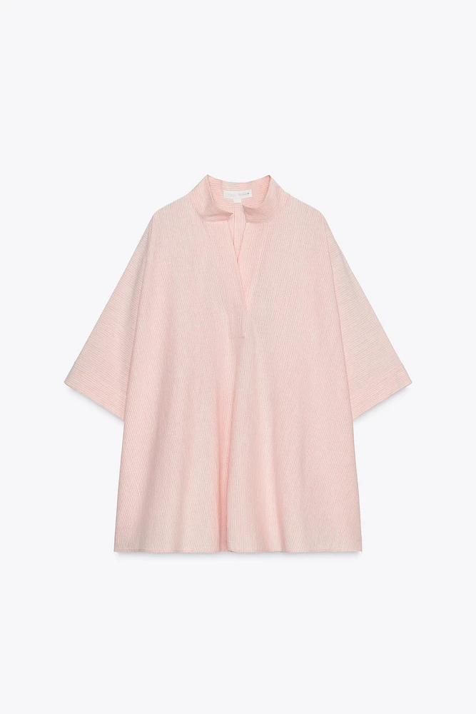 CHEMISE CAPE OVERSIZE RAYURES ZW COLLECTION