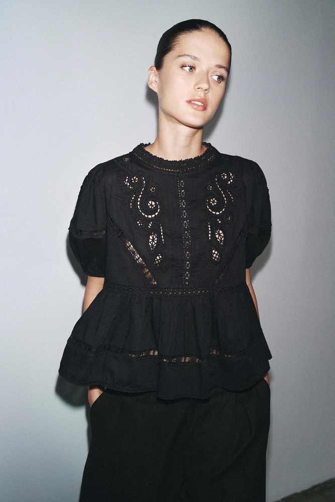 BLOUSE ROMANTIQUE BRODÉE ZW COLLECTION