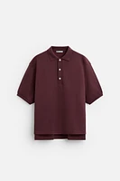 PIQUÉ TEXTURED POLO SHIRT