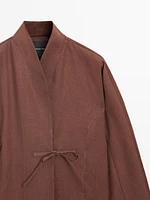 Kimono fluide 100 % lin
