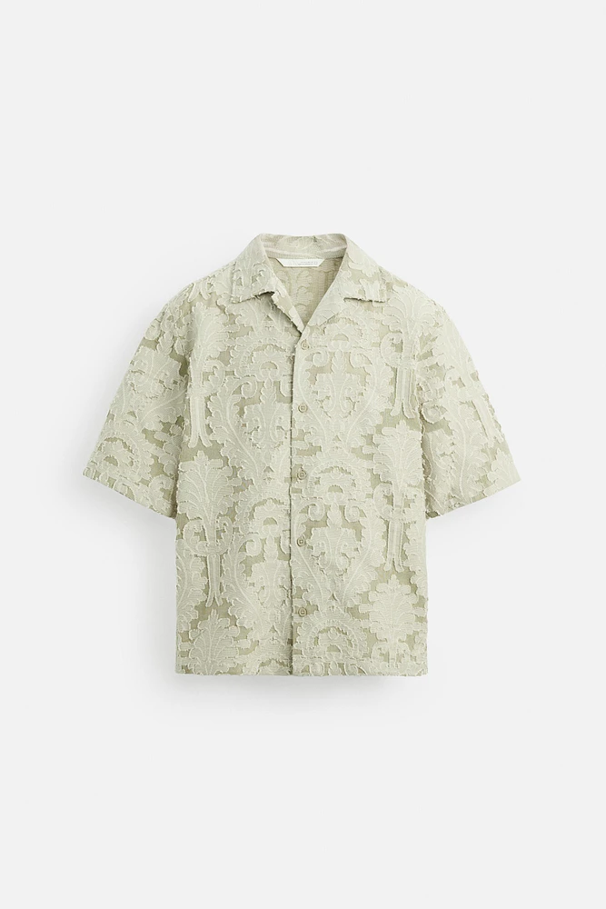 CHEMISE JACQUARD GÉOMÉTRIQUE