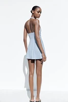 SHORT HALTER DRESS