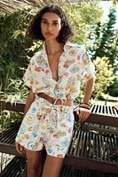 CHEMISE IMPRIMÉE MANCHES COURTES