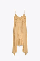 ASYMMETRIC RUFFLED DRESS ZW COLLECTION