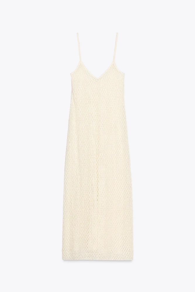 CROCHET STRAPPY DRESS