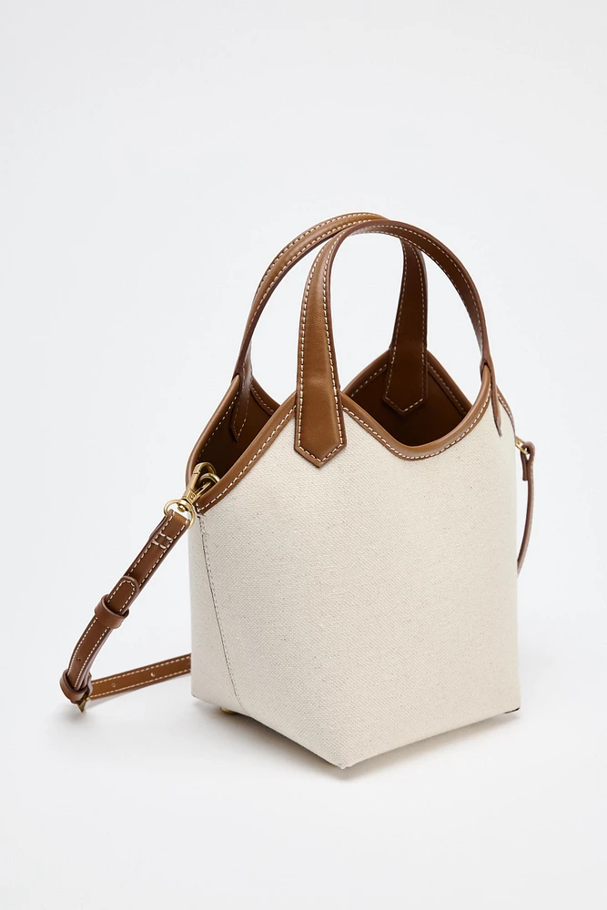 CONTRAST CANVAS MINI SHOPPER