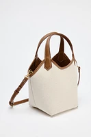 CONTRAST CANVAS MINI SHOPPER