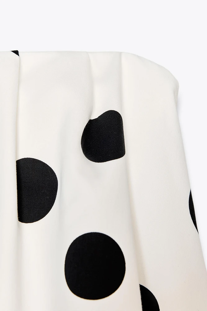 TOP BUSTIER À POIS
