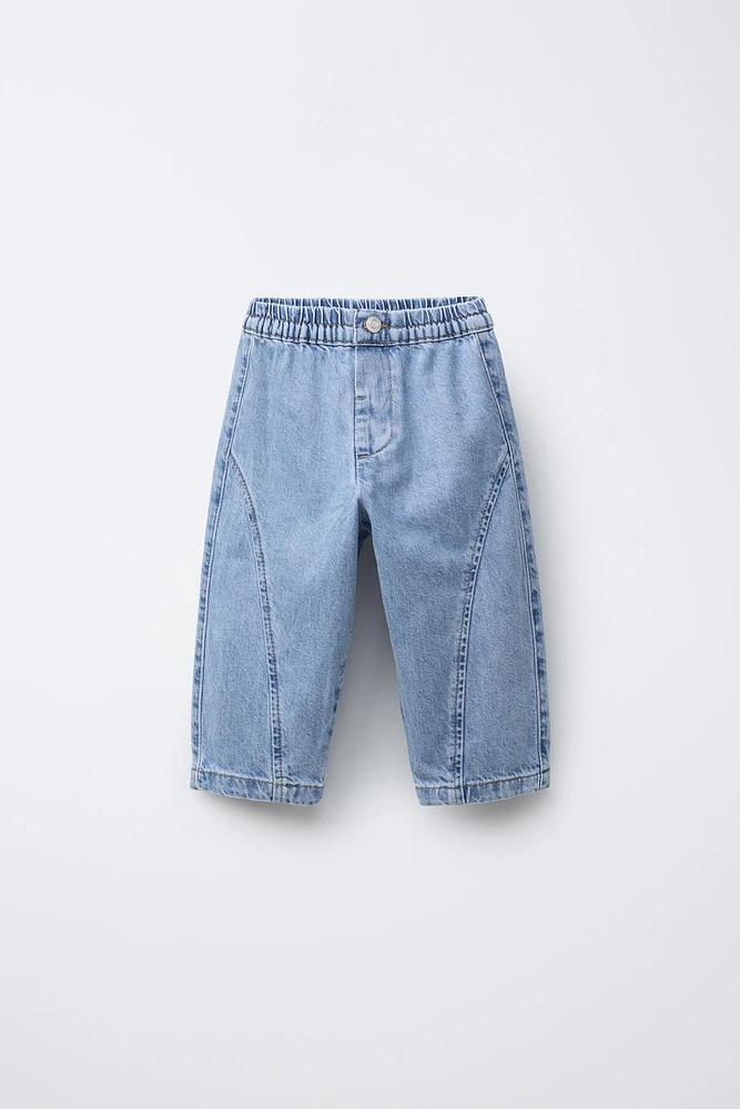 STITCHED BAGGY JEANS