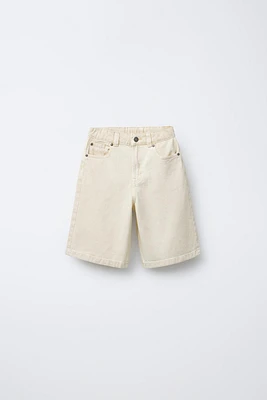 RELAXED BAGGY TWILL SHORTS