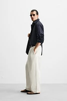 CHEMISE EN COTON À EFFET PLISSÉ