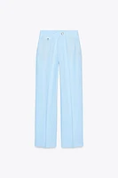 PANTALON DROIT AVEC LIN