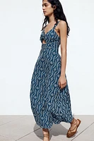 ROBE MIDI BRODERIES AJOURÉES EFFET GOMME