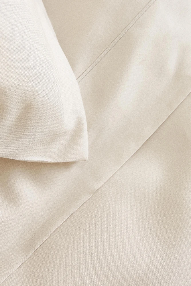 (300 THREAD COUNT) SATEEN FLAT SHEET WITH TRIM