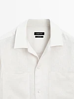 Lightweight 100% linen overshirt - Limited Edition