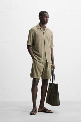 SHORT EN JACQUARD GÉOMÉTRIQUE