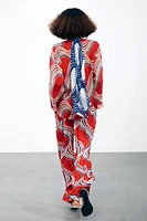 ZW COLLECTION PRINTED BOW SHIRT