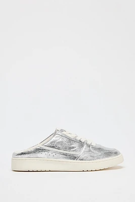 METALLIC EFFECT SLINGBACK SNEAKERS