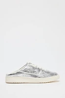 METALLIC EFFECT SLINGBACK SNEAKERS