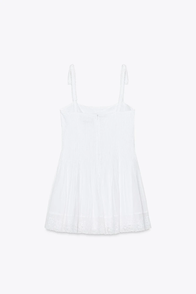ROBE COURTE EN POPELINE
