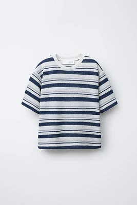 T-SHIRT EN MAILLE RAYURES
