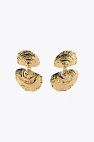 BOUCLES D'OREILLES DOUBLE COQUILLAGE