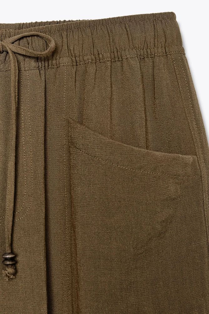 RUSTIC ELASTIC WAIST PANTS