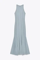 TULLE GODET MIDI DRESS