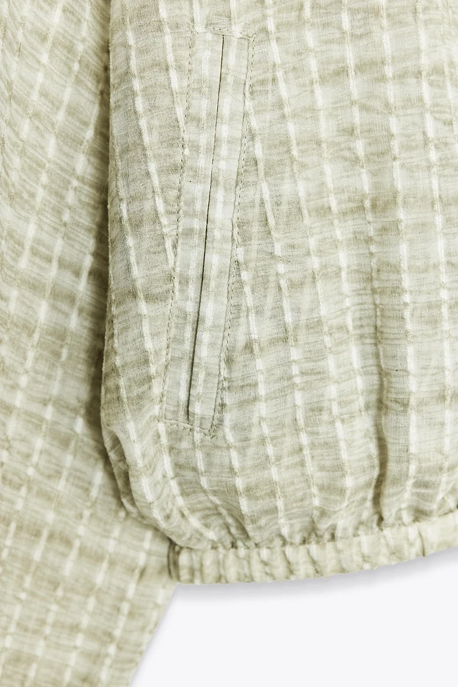 BLOUSON FLUIDE EN ORGANZA