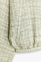 BLOUSON FLUIDE EN ORGANZA
