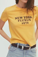 T-SHIRT DÉLAVÉ AVEC INSCRIPTION