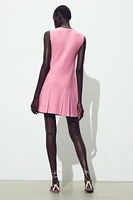 ROBE EN MAILLE À PLIS