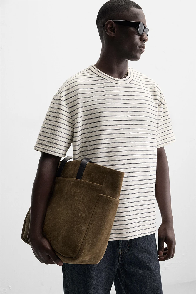 JACQUARD STRIPED T-SHIRT