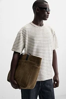 JACQUARD STRIPED T-SHIRT