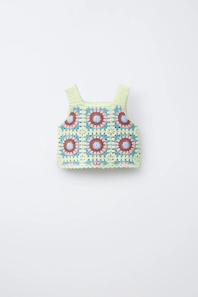 CROCHET KNIT TOP