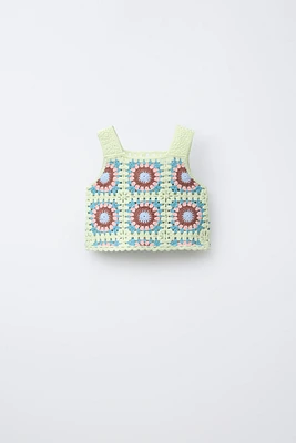 CROCHET KNIT TOP