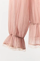 CHEMISE BAVOIR AVEC ÉPAULES DÉNUDÉES