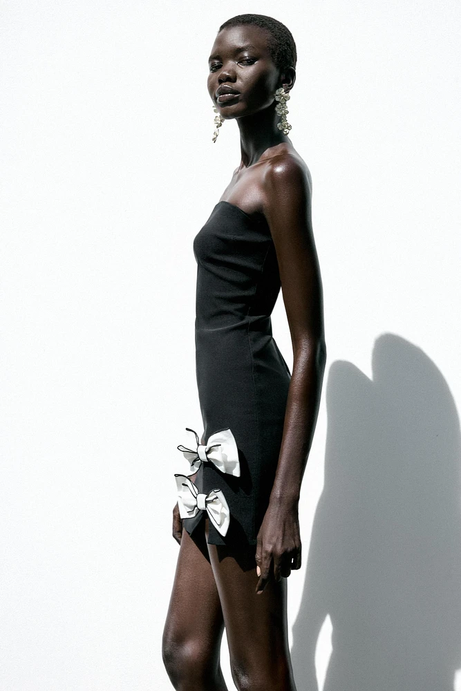 TIE MINI DRESS