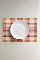 SET OF CHECK COTTON PLACEMATS (SET 2)