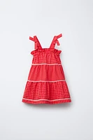 CASA LAWA © X ZARA KIDS PLAID WAVY DRESS