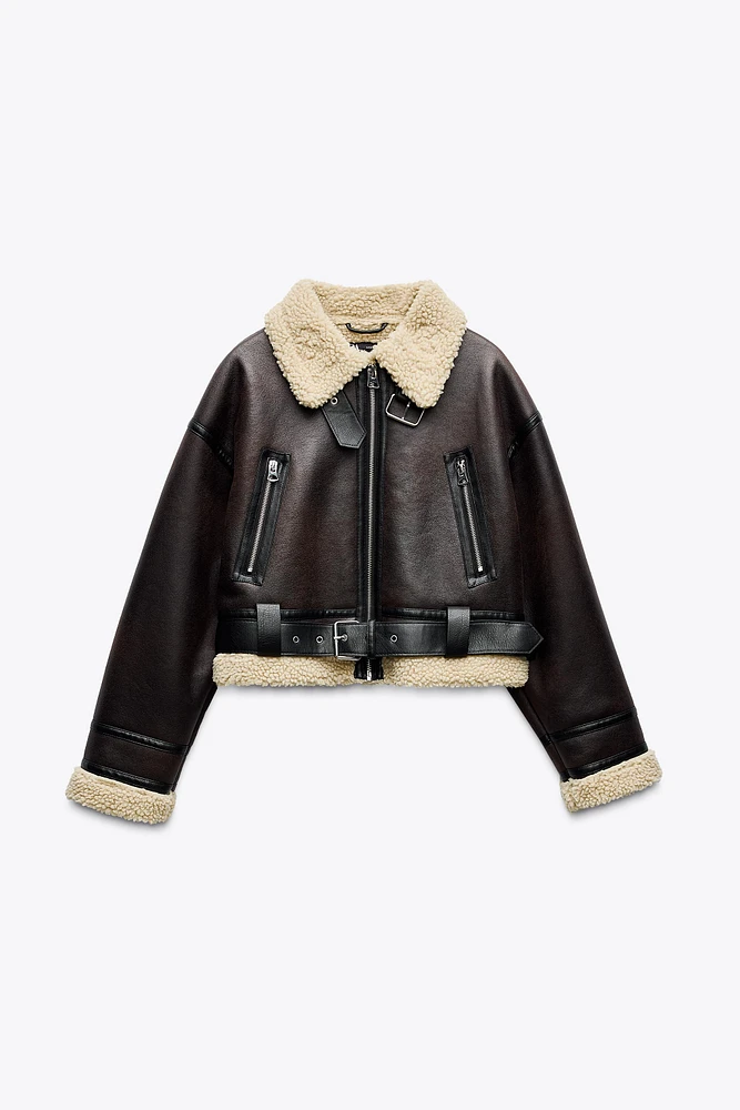BLOUSON COURT DOUBLE FACE