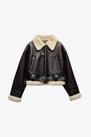 BLOUSON COURT DOUBLE FACE