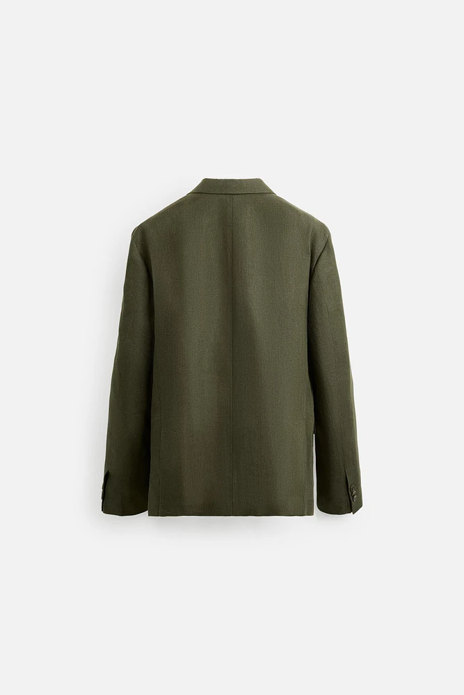 100% LINEN SUIT BLAZER