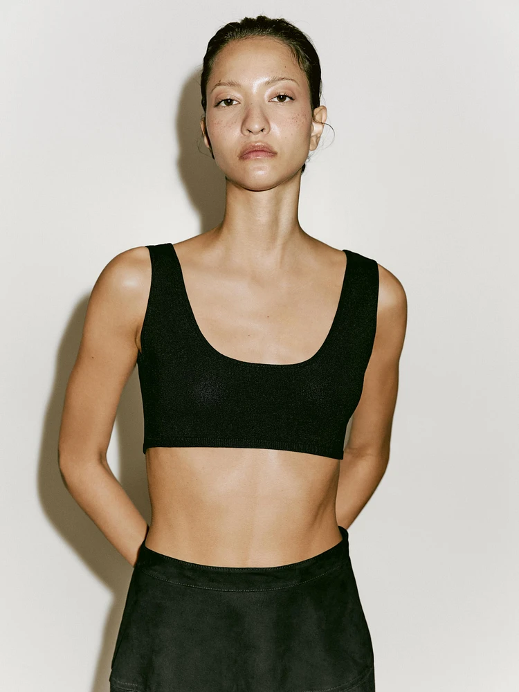 Brassière en maille fine à bretelles - Limited Edition
