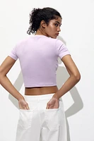 CROPPED STRETCH T-SHIRT