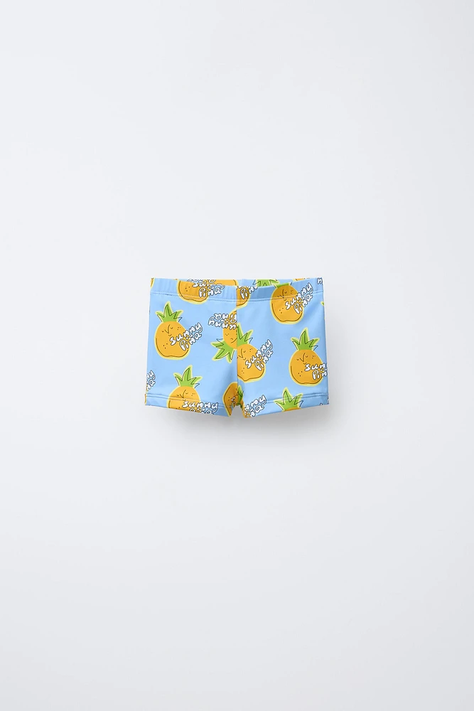 2-6 ANS/ BOXER DE BAIN ANANAS
