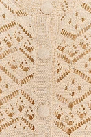 POINTELLE KNIT CARDIGAN