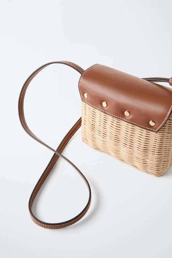 RAFFIA CROSSBODY BAG