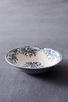 FLORAL EARTHENWARE BOWL